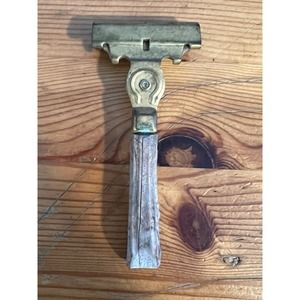 Vintage Schick Brass and Bone Razor Injector Eversharp Type G Patent #180608